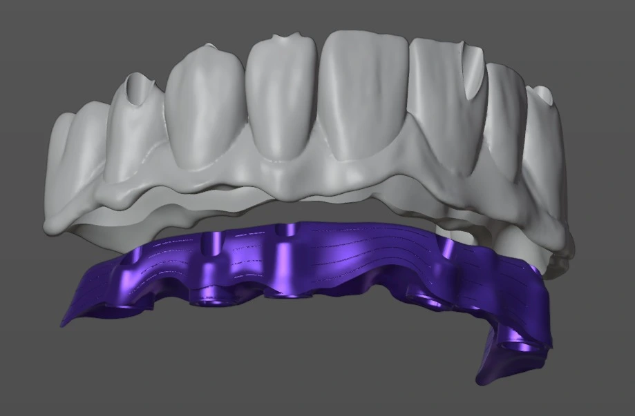 Barras híbridas diseñadas en Blender