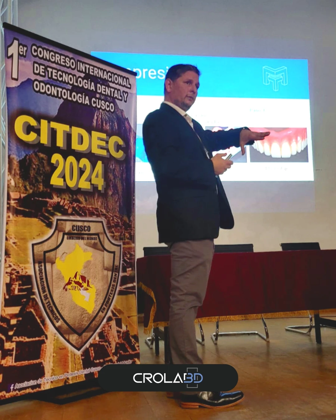 Miguel Ángel Molina en congreso internacional de odontología digital en Latinoamérica